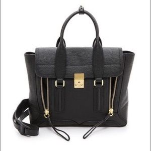 SOLD！Philip Lim 3.1 black gold large tote